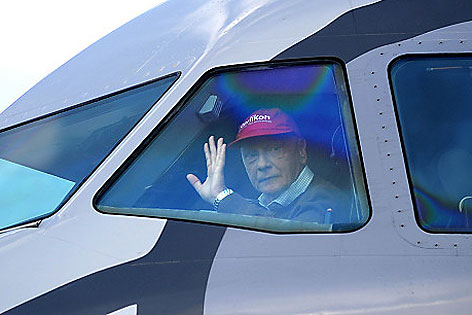 Niki Lauda im Cockpit