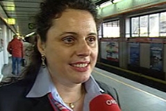 Erste U-Bahnfahrerin Claudia Polaschek