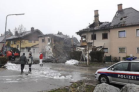 Haus nach Gasexplosion in der Donaustadt