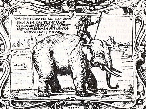 Soliman, der erste Elefant in Wien, Gedenkblatt: Soliman bei Wasserburg am Inn, 1552