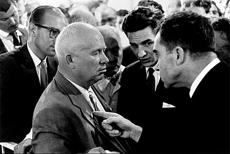 Nikita Khrushchev und Richard Nixon, Moskau, 1959