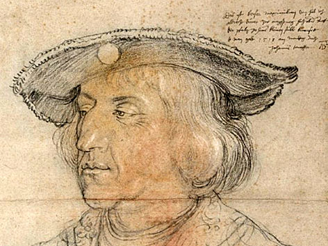 Kaiser Maximilian auf einem Bild Dürers