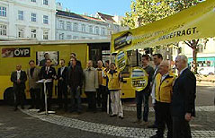 Protest der ÖVP gegen die Ausweitung des Parkpickerls