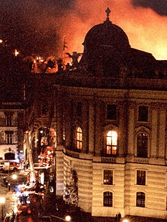 Brand in der Hofburg