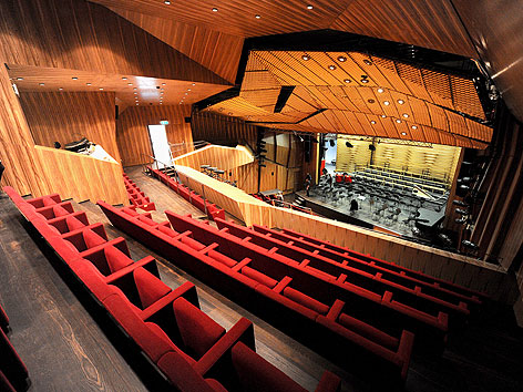 Das neue Haus für Musik und Theater (MuTh) mit dem Konzertsaal der Wiener Sängerknaben
