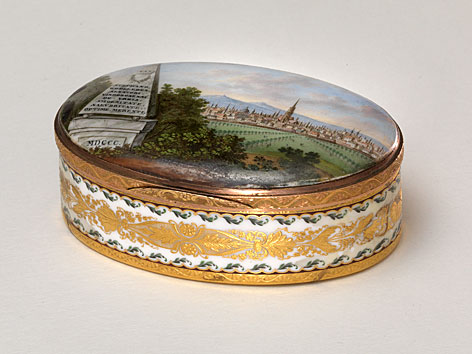 Schnupftabakdose mit Ansicht von Wien, 1800