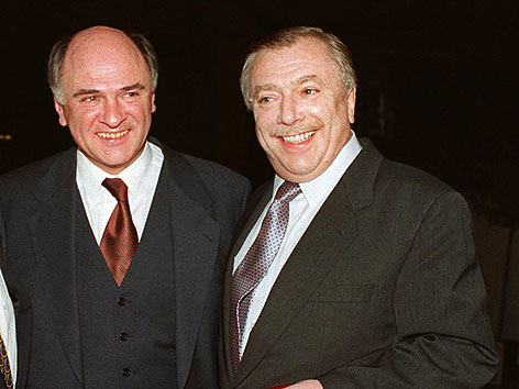 Erwin Pröll und Michael Häupl beim 50. Geburtstag von Pröll im Dezember 1996