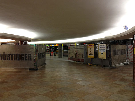 Das denkmalgeschützte Rondell der Karlsplatzpassage unter der Ringstraße