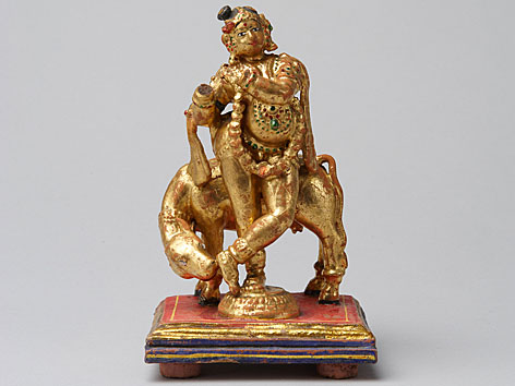 Skulptur des hinduistischen Gottes Krishna