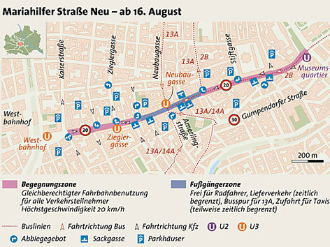 Grafik Mariahilfer Straße Neu