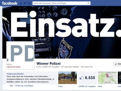 Facebook Screenshot Polizei