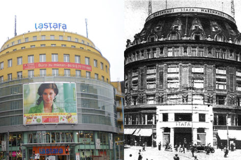 Kaufhaus Stafa einst und jetzt