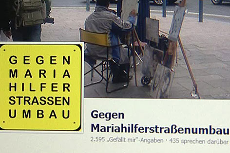 Facebook-Protest von Anrainern gegen Fußgängerzone Mariahilfer Straße