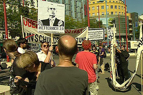 Demonstration für Datenschutz in Wien