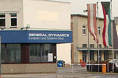 Steyr-Werk, Tochter des US-Waffenkonzerns General Dynamics (GD), in Wien-Simmering