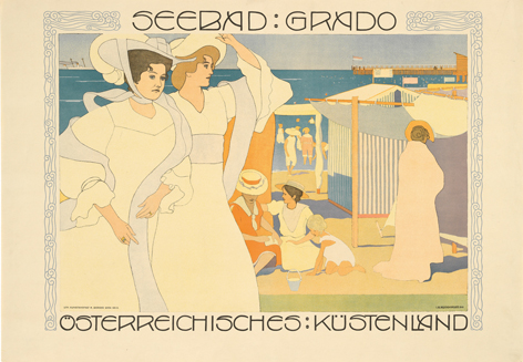 Plakat "Seebad Grado", 1906
 Josef Maria Auchentaller
Farblithographie