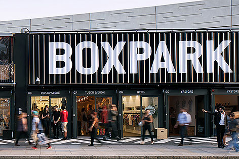 Einkaufszentrum Boxpark in London
