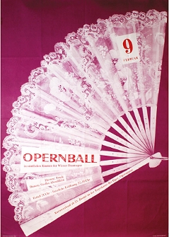 Opernball, Ankündigungsplakat, 1957, MAK