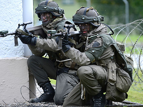 Soldaten bei der Übung