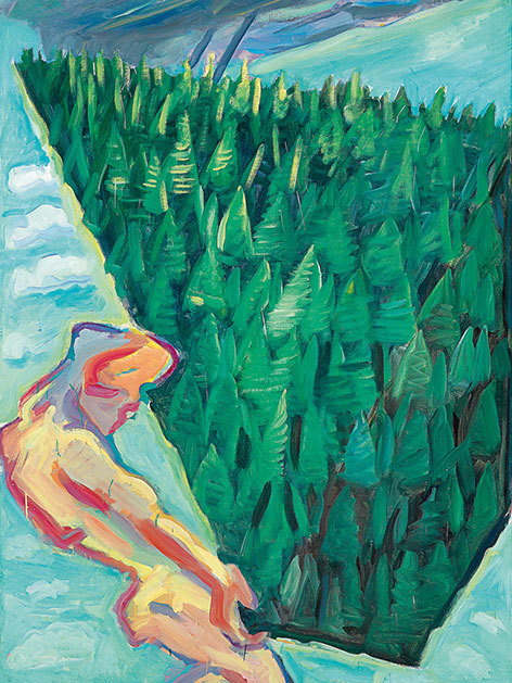 Maria Lassnigs "Der Wald"