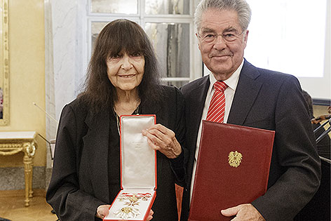 Friederike Mayröcker und Heinz Fischer