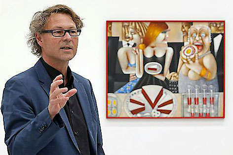 Hans-Peter Wipplinger anlässlich bei einer Pressekonferenz im Museum Liaunig im April 2015