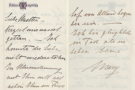 Bisher verloren geglaubte Abschiedsbriefe von Mary Vetsera, der Geliebten von Kronprinz Rudolf, aufgetaucht