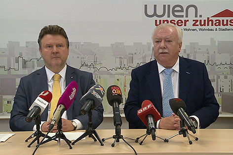 Bürgermeister Michael Häupl und Wohnbaustadtrat Michael Ludwig (beide SPÖ)