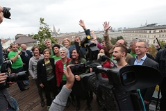 Wahlkampfabschluss der Wiener Grünen am 9. Oktober 2015 in Wien