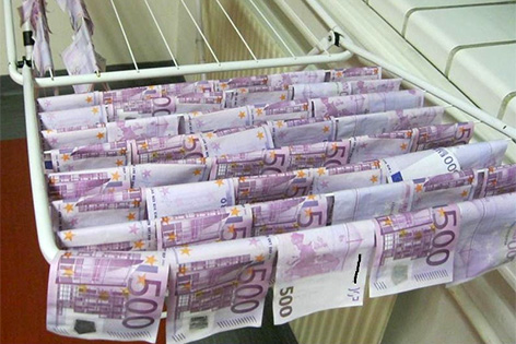 Geldfund in Neuer Donau