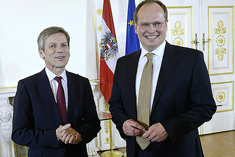 Kulturminister Josef Ostermayer und Christian Kircher
