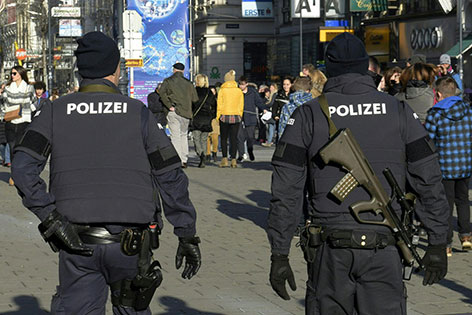 Polizei in Wiener Innenstadt
