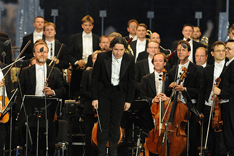 Gustavo Dudamel beim Sommernachtskonzert 2012