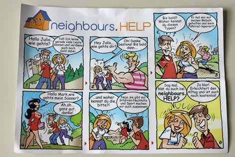 Neighbours.HELP Nachbarschaftshilfe Komik