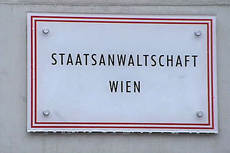 Schild Staatsanwaltschaft Wien
