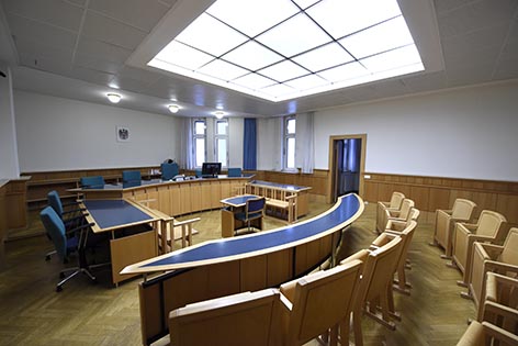Straflandesgericht Prozess Saal Gericht