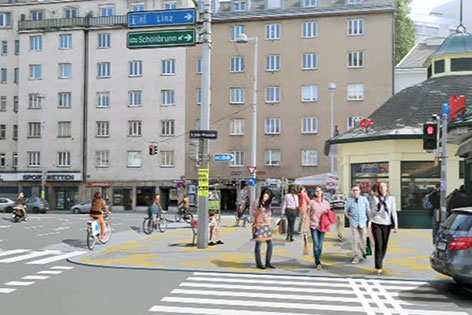 Projekt Umgestaltung Vorplatz Naschmarkt