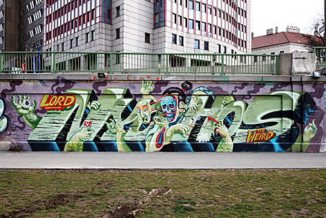 legales Graffiti am Donaukanal
