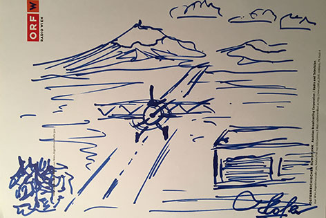 Hofers Flugzeug-Zeichnung