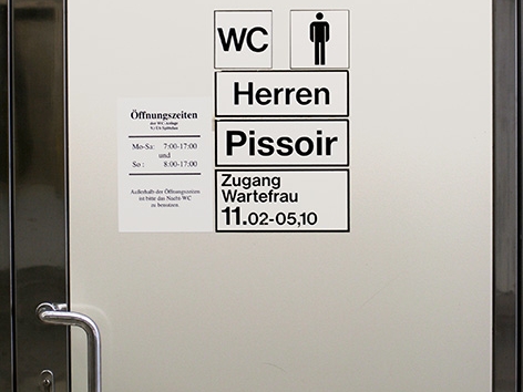 WC-Anlage in Wiener U-Bahnstation