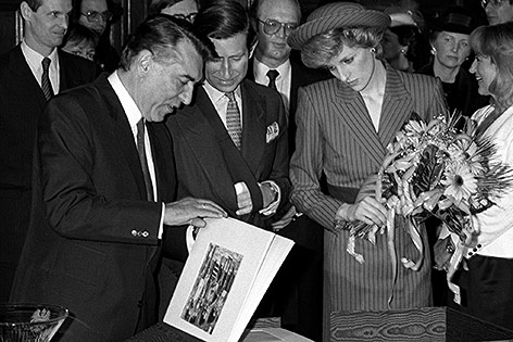 Prinz Charles Prinzessin Diana und Helmut Zilk