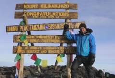 Helmut Steigersdorfer am Kilimanscharo