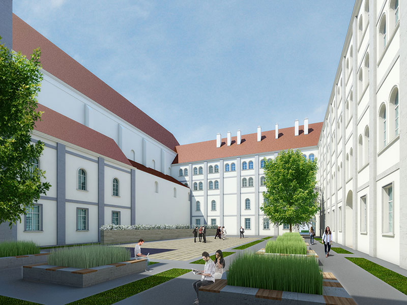 Projekt für Neugestaltung Innenhof der Akademie der Wissenschaften