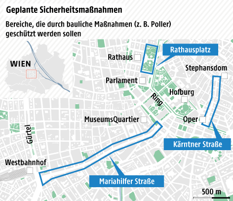 Grafik zu geplanten Sicherheitsmaßnahmen in Wien