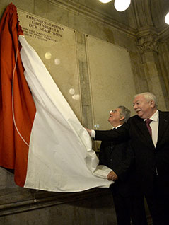 Heinz Fischer und Michael Häupl im Wiener Rathaus