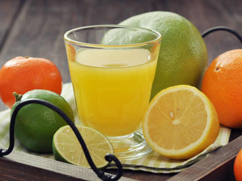 Zitrone, Orange, Orangensaft