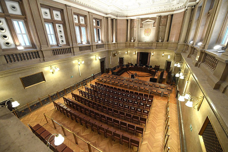 Großer Schwurgerichtssaal im Wiener Landesgericht