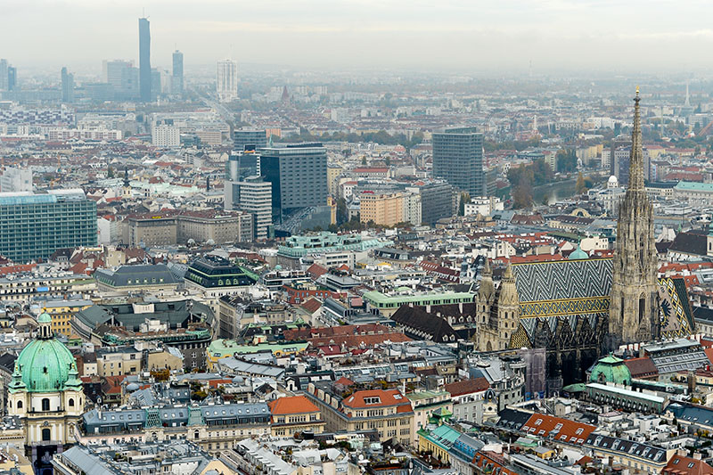 Wien Panorama Stephansdom