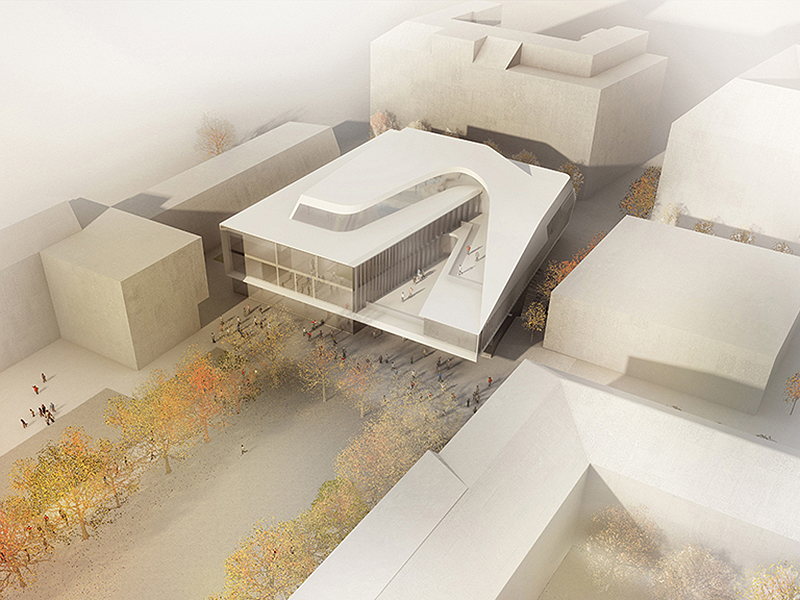 Modell für neues Institutsgebäude MDW