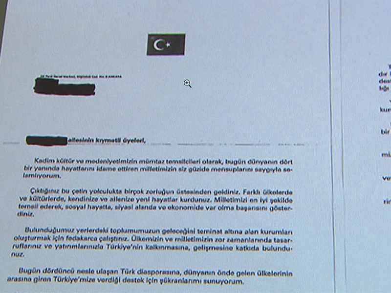 Brief von Erdogan an Wiener Schüler